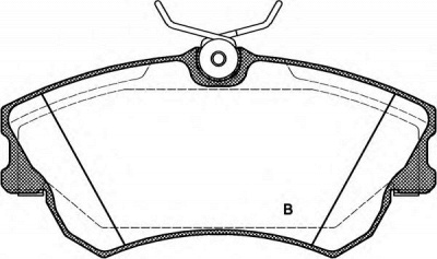 OPEN PARTS bpa063802 -  Комплект тормозных колодок, дисковый тормоз